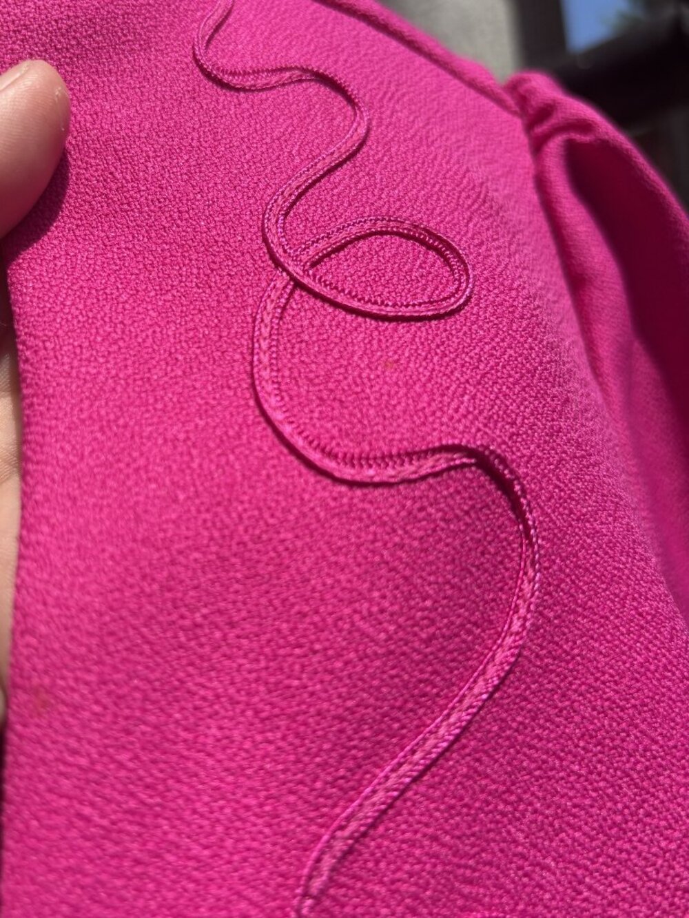 Vintage Pink Blair Jacket with Soutache Embroidery